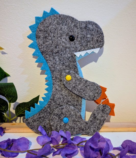 Dinosaur Felt Birthday Card